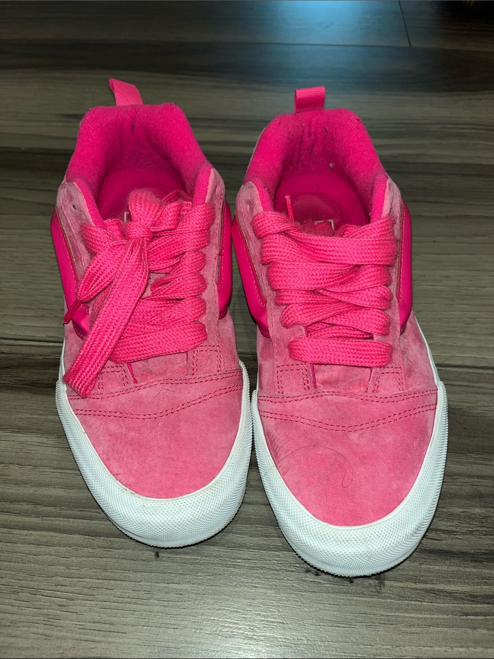 Vans Pink Suede Low-Top Sneakers